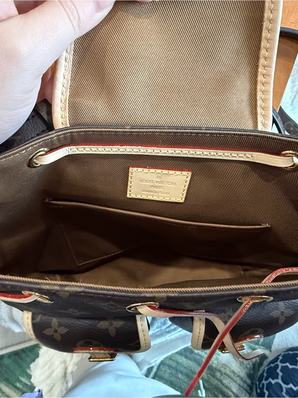 Louis Vuitton Monogram Drawstring Backpack - Brown & Natural - Picture 4 of 5